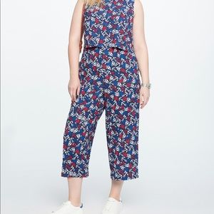 Eloquii Nautical Print Jumpsuit